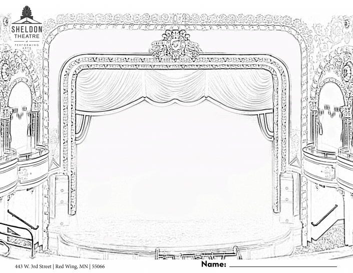 Stage4 Coloring Page Sheldon Theatre