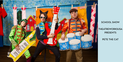 man dressed as a cat playing guitar in a band