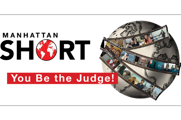 Manhattan Short Film Fest - Sept 29 manhattan short you be the judge with globe and film strips on the globe