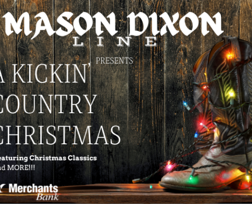 Kickin Country Christmas - Dec 12 cowboy boot with christmas lights over it mason dixon line presents a kickin' country christmas featuring christmas classics and more.