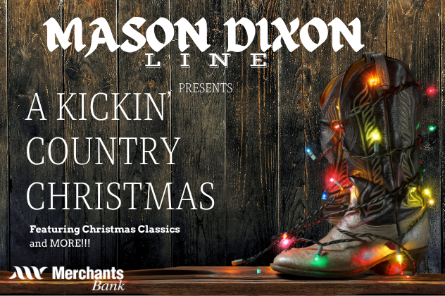 Kickin Country Christmas - Dec 12 cowboy boot with christmas lights over it mason dixon line presents a kickin' country christmas featuring christmas classics and more.